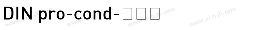 DIN pro-cond字体转换